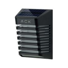 ACK AG60-09851 90x120x53 mm IP54 3000K Siyah Solar Led Aplik