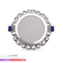 ACK AH04-11235 12 W 6500k Günışığı Sıva Altı Dekoratif Panel Krom Kasa Led Spot