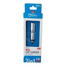 ACL MC-01 2.4A 2xUSB Full Metal Şarj Başlığı