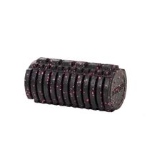 Actifoam Trigger Point Foam Roller Tırtıklı Siyah Pembe Orta Sert 60 cm Masaj Köpüğü