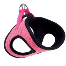 Actirex Boyun 34-42 cm Göğüs 48-54 cm Pink L Köpeklere Dokuma Kumaş Neon Köpek Göğüs Tasması