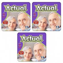 Actual Büyük Boy L 30'lu 3 Paket Hasta Bezi