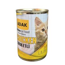 Adak 48x415 gr Tavuk Etli Yavru Kedi Maması Konservesi