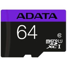 Adata AUSDX64GUICL10-RA1 64GB 80MB/s MicroSDXC Hafıza Kartı