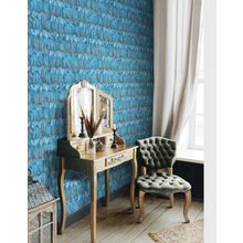 Adawall 9913-3 Tropicano Mavi Kuş Tüyü Desen Duvar Kağıdı