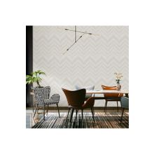 Adawall Octagon 1207-1 Beyaz Zigzag Dokulu Duvar Kağıdı