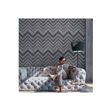Adawall Octagon 1207-5 Koyu Gri Zigzag Dokulu Duvar Kağıdı