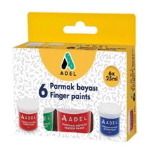 Adel 6 Renk 25 ml Parmak Boyası