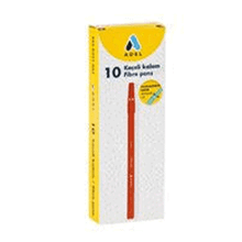 Adel Keçeli Kalem Kırmızı 10'lu Paket