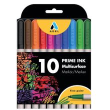 Adel Prime Ink Multisurface 10'lu Klasik Marker