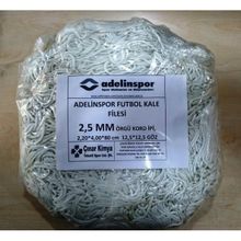 Adelinspor 2,5 mm Kord İp 4,0x2,20x0,8 m Futbol Kale Filesi