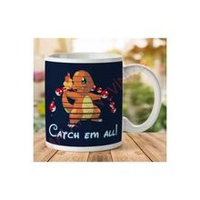 Adell 1-1717 Pokemon Charmander Disney Logo Baskılı Seramik Kupa Bardak