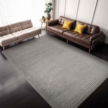 Aden Leona 1 Gri Makinada Yıkanabilir Şönil Dokuma 80x200 cm Halı