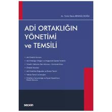 Adi Ortaklığın Yönetimi ve Temsili - Türkü Deniz Bengül Doğu
