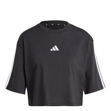 Adidas Essentials 3-Stripes Cotton Loose Siyah Kadın T-shirt
