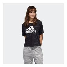 Adidas GE1137 W E Aop T Kadın Siyah Kadın T-shirt