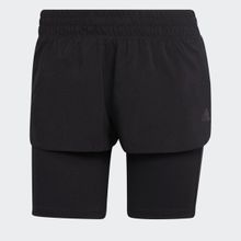 Adidas H57754 Run Icons Two-in-One Çok Renkli Kadın Koşu Şortu