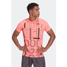 Adidas HB9086 Tenis Club Graph Tee Turuncu Erkek T-Shirt