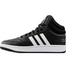 Adidas Hoops Mid 3.0 K Siyah Beyaz Unisex Çocuk Spor Ayakkabı