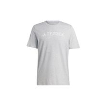 Adidas HY1695 TX Logo Tee Gri Erkek T-Shirt