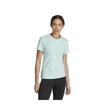 Adidas HY1713 Mavi W Logo TEE Günlük Kadın T-Shirt