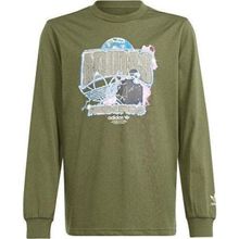 Adidas IR9772 Yeşil Longsleeve Çocuk Günlük T-shirt