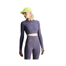 Adidas IW6370 Mor By Stella McCartney Tst Crop L Uzun Kollu Kadın Antrenman Üstü