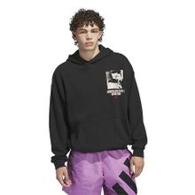 Adidas IY1592 Siyah AE GFX Hoody Basketbol Erkek Sweatshirt