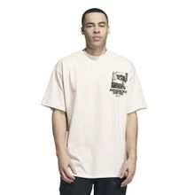 Adidas IY1594 AE GFX Tee Basketbol Bej Erkek T-Shirt