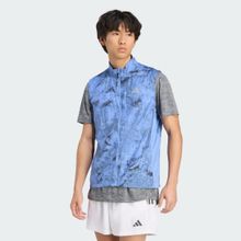 Adidas JL8727 Mavi Own The Run Spray DYE Vest Erkek Koşu Yelek