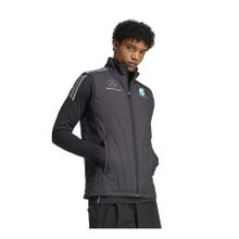 Adidas JX8274 Fermuarlı Yaka Normal Kalıp Siyah Erkek Yelek