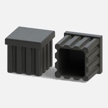 Adilon 20x40 mm 4'lü Plastik Çizgili Tapa