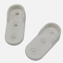 Adilon Oval Beyaz Plastık Askı Flanşı