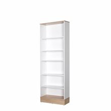 Adore İtalyan Meşe / Beyaz Base Genç Odası 6 Raflı Kitaplık