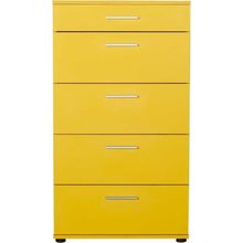 Adore Mobilya SFN-550-HH-1 Trendline Sarı 5 Çekmeceli Şifonyer