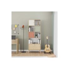 Adore Mobilya Terra Florida Meşe 67x181x30 cm Genç Odası 4 Kapaklı Kitaplık