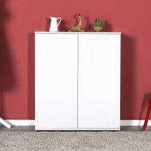 Adore Trendline Beyaz 2 Kapaklı 5 Raflı Çok Amaçlı Ayakkabılık