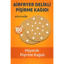 adornazzle Airfryer Delikli Pişirme Kağıdı, Yağsız Pişirme, Hijyenik Pişirme Kağıdı