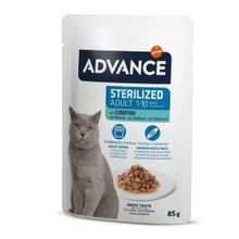 Advance Cat Sterilized Morina Balıklı Pouch Kısırlaştırılmış 12×85 gr Kedi Yaş Maması
