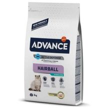 Advance Hairball Tüy Yumaklarını Engelleyen Hindi Etli Ve Pirinçli Yetişkin 3 kg Kuru Kedi Maması