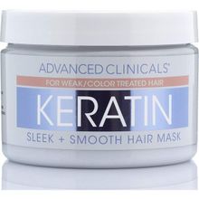 Advanced Clinicals Keratin 340 gr Yumuşak ve Pürüzsüz Saçlar için Saç Maskesi