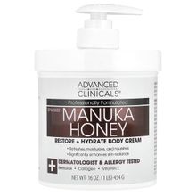 Advanced Clinicals Manuka Balı Restore + Hydrate 454 gr Vücut Kremi