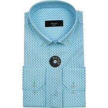 Advante BGL-ST00161 Lacivert Slim Fit Puantiyeli Erkek Gömlek