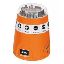 AEG Bits Uç Seti 10 Parça 1/4 25 mm Matkap Vidalama Ucu Seti
