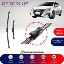 Aeroplus Nissan Tiida 2015-2020 Ön Muz Silecek Takımı