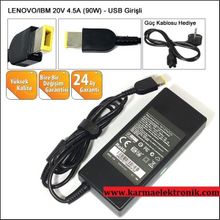 Afila Lenovo Ideapad X240 X240S 20V 4.5A Laptop Adaptör