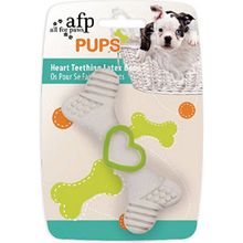 AFP Pups Heart Teething Lateks Koyu Yeşil Yavru Köpek Kemiği