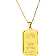 AgaKulche 5 gr Külçe Altın Kolye