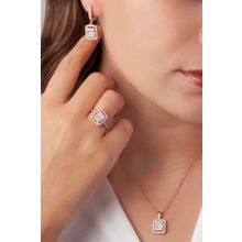 AgaKulche S30RB 925 13 gr Rose Baget Taşlı Gümüş Takı Seti