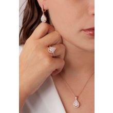 AgaKulche S52RB 925 11 gr Rose Damla Baget Kadın Gümüş Set